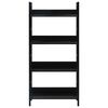 vidaXL 4-Layer Book Shelf Black 60x27.6x124.5 cm Engineered Wood