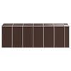 vidaXL Garden Shed Brown 191x555x198 cm Galvanised Steel