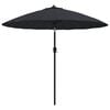 vidaXL Garden Parasol with Aluminium Pole 250 cm Black