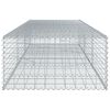 vidaXL Gabion Basket with Cover 300x100x50 cm Galvanised Iron