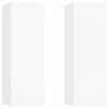 vidaXL 2 Piece TV Cabinet Set White 30,5x30x90 cm Engineered Wood