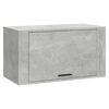vidaXL Wall-mounted Shoe Cabinet | Concrete Grey | Engineered Wood