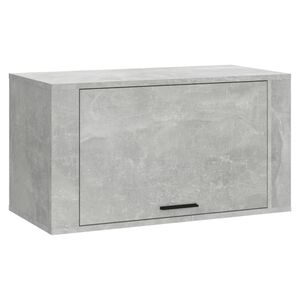 vidaXL Wall-mounted Shoe Cabinet | Concrete Grey | Engineered Wood