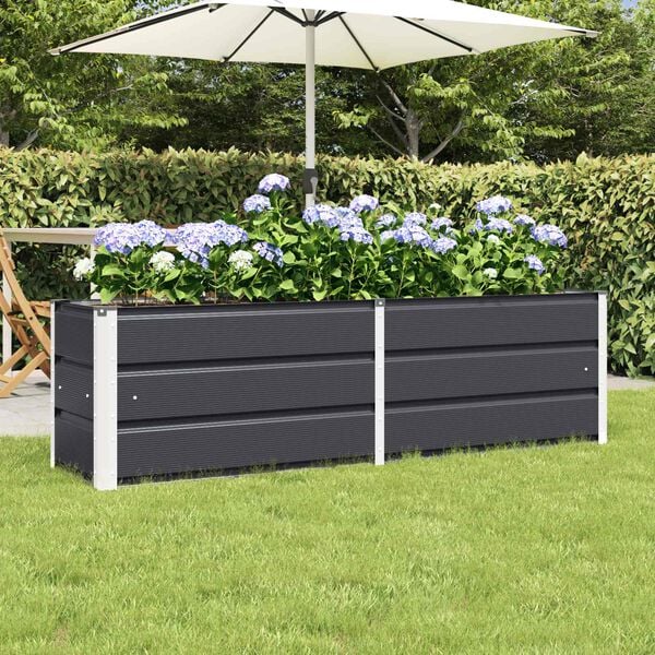 vidaXL Planter Anthracite 160 x 40 x 45 cm Steel