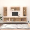 vidaXL TV Cabinets 5 pcs Solid Wood Pine