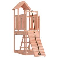vidaXL Playhouse with Climbing Wall Solid Wood Douglas
