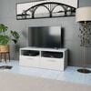 vidaXL TV Cabinet Engineered Wood 95x35x36 cm White