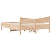 vidaXL Bed Frame without Mattress 150x200 cm King Size Solid Wood Pine