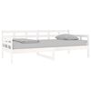 vidaXL Day Bed without Mattress White Solid Wood Pine 90x190 cm Single