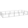 vidaXL Dog Kennel | Silver | Steel | Large | Durable | Dog Kennel | Rectangular