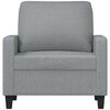 vidaXL Sofa Chair Light Grey 60 cm Fabric