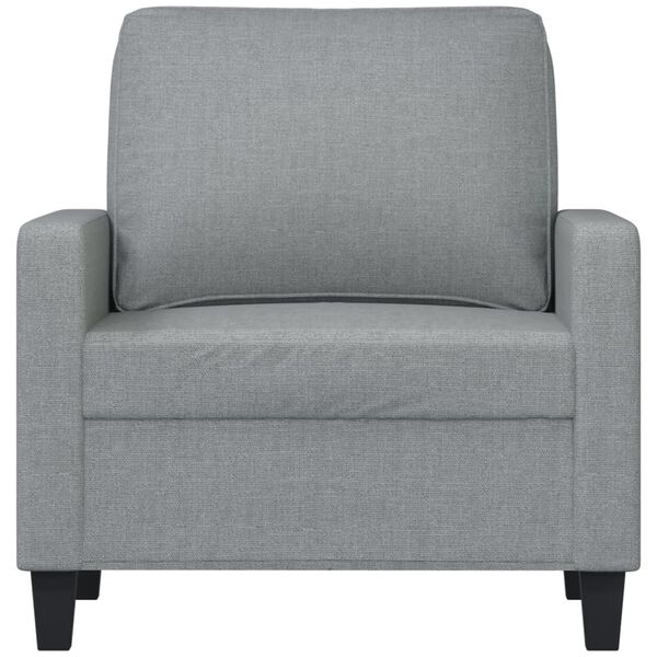 vidaXL Sofa Chair Light Grey 60 cm Fabric