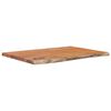 vidaXL Table Top 80x60x2,5 cm Rectangular Solid Wood Acacia Live Edge