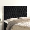 vidaXL Headboard Black 160x7x118/128 cm Velvet
