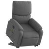 vidaXL Electric Stand up Massage Recliner Chair Dark Grey Fabric