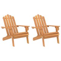 vidaXL Garden Adirondack Chairs 2 pcs Solid Wood Acacia