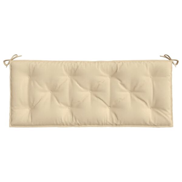 vidaXL Garden Bench Cushion Beige 120x50x7 cm Oxford Fabric