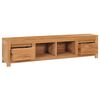 vidaXL TV Cabinet 115x30x35 cm Solid Teak Wood