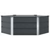 vidaXL Planter Anthracite 129 x 129 x 45 cm Steel