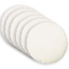 vidaXL Throw Pillow 6 pcs HEERLEN White Dia. 50 cm Fabric