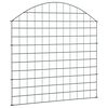 vidaXL Arched Garden Fence Set 77.5x78.5 cm Green