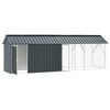 vidaXL Bird Cage Anthracite 422 x 103 x 142 cm Galvanised Steel
