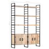 vidaXL 4-Tier Bookcase 124x30x180 cm Solid Mango Wood