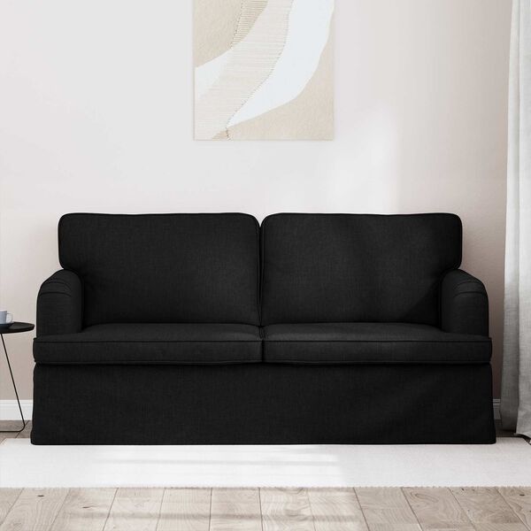 vidaXL Sofa Black 162 x 80 x 85 cm Fabric