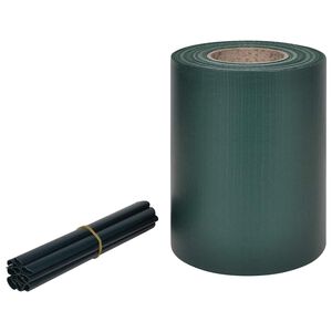 vidaXL Privacy Strip PVC 70x0.19 m Green