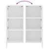 vidaXL TV Wall Cabinet White 40.5x30x90 cm Engineered Wood