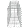 vidaXL Arched Gabion Baskets 3 pcs 200x30x40/60 cm Galvanised Iron
