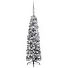 vidaXL Slim Artificial Pre-lit Christmas Tree with Ball Set Green 150 cm