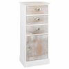 vidaXL Side Cabinet 38x28x86 cm Paulownia Wood