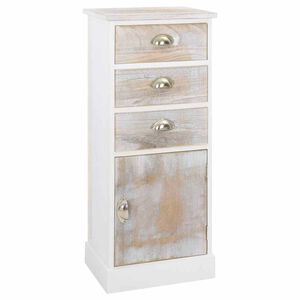 vidaXL Side Cabinet 38x28x86 cm Paulownia Wood