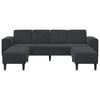 vidaXL Living Room Couch 3 pcs Black