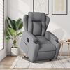 vidaXL Electric Stand up Recliner Chair Light Grey Fabric