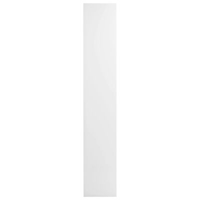 vidaXL CD Cabinet High Gloss White 21x16x93.5 cm Engineered Wood