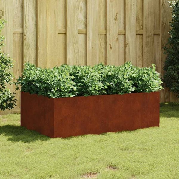 vidaXL Garden Raised Bed 120x80x40 cm Corten Steel