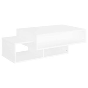 vidaXL Coffee Table | White | Engineered wood | Coffee Table | Rectangular