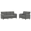 vidaXL Sofa Set 2 pcs Dark Grey Velvet