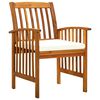 vidaXL Garden Dining Chairs 6 pcs with Cushions Solid Wood Acacia