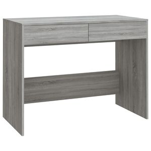 vidaXL Desk | Grey Sonoma | Engineered Wood | Medium | Desk | Rectangular