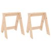 vidaXL Stools 2 pcs 40x40x45 cm Solid Wood Pine