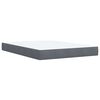 vidaXL Box Spring Bed with Mattress Dark Grey Queen Velvet
