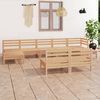 vidaXL 9 Piece Garden Lounge Set Solid Wood Pine