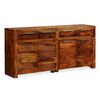 vidaXL Sideboard Solid Acacia Wood 160x35x75 cm