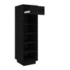 vidaXL Shoe Cabinet Black 30x34x105 cm Solid Wood Pine
