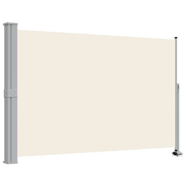 vidaXL Patio Retractable Side Awning 160 x 300 cm Cream