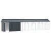 vidaXL Bird Cage Anthracite 630 x 103 x 142 cm Galvanised Steel
