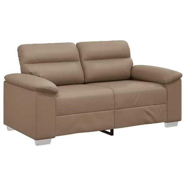 vidaXL 2-Seater Sofa&nbsp;Cappuccino 120 cm Faux Leather